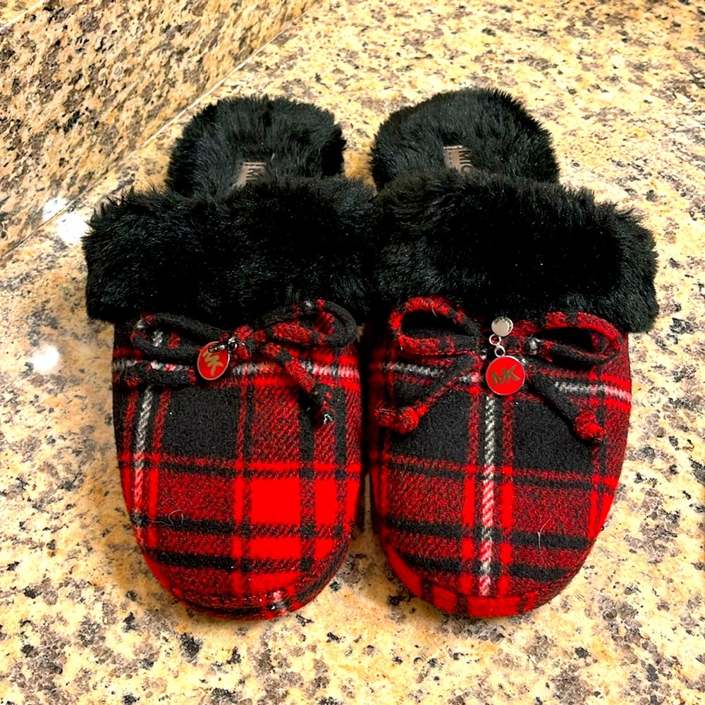 Michael Kors Plaid Slippers